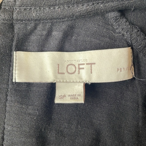 LOFT black sequin (front) short sleeve tee - Picture 5 of 6